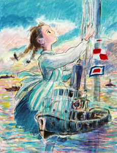 宮崎駿による「コクリコ坂から」のイメージボード